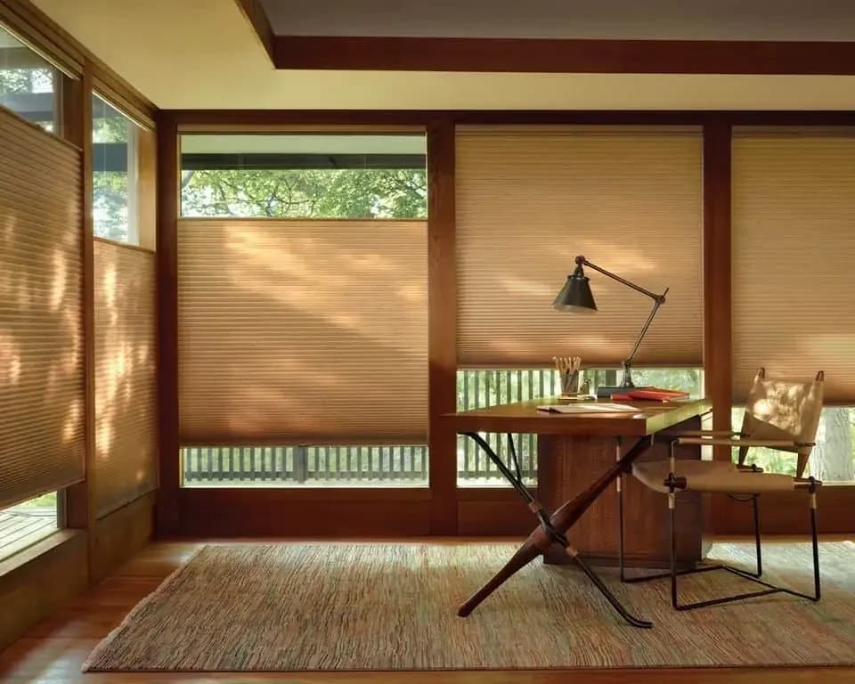 Honeycomb DNN Blinds installed in a home