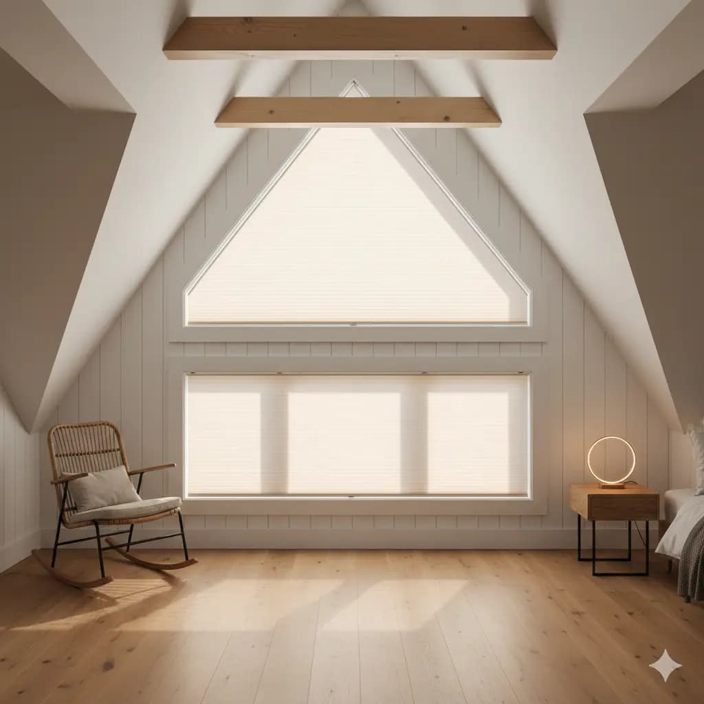 Slanted Blinds Built Around Every Angle, Shape and Architectural Detail, example 1