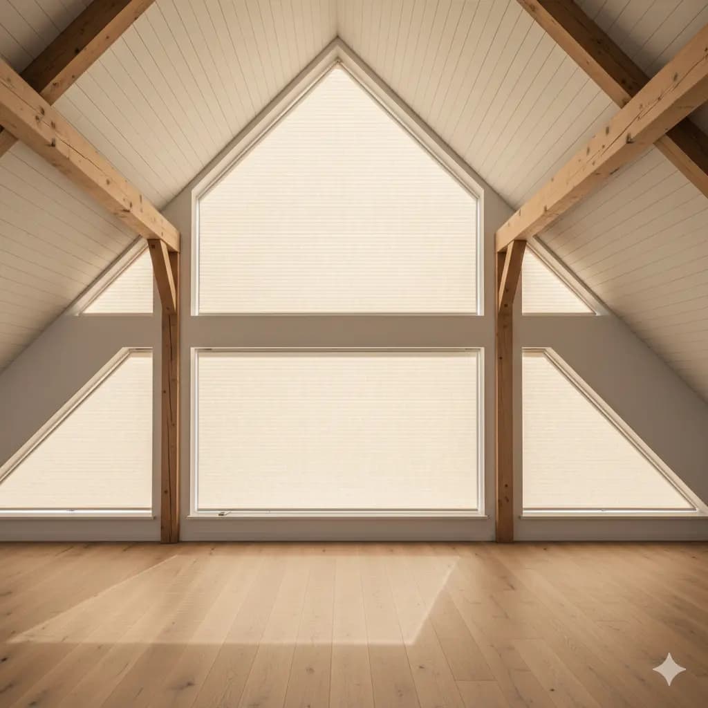 Slanted Blinds installed in a home