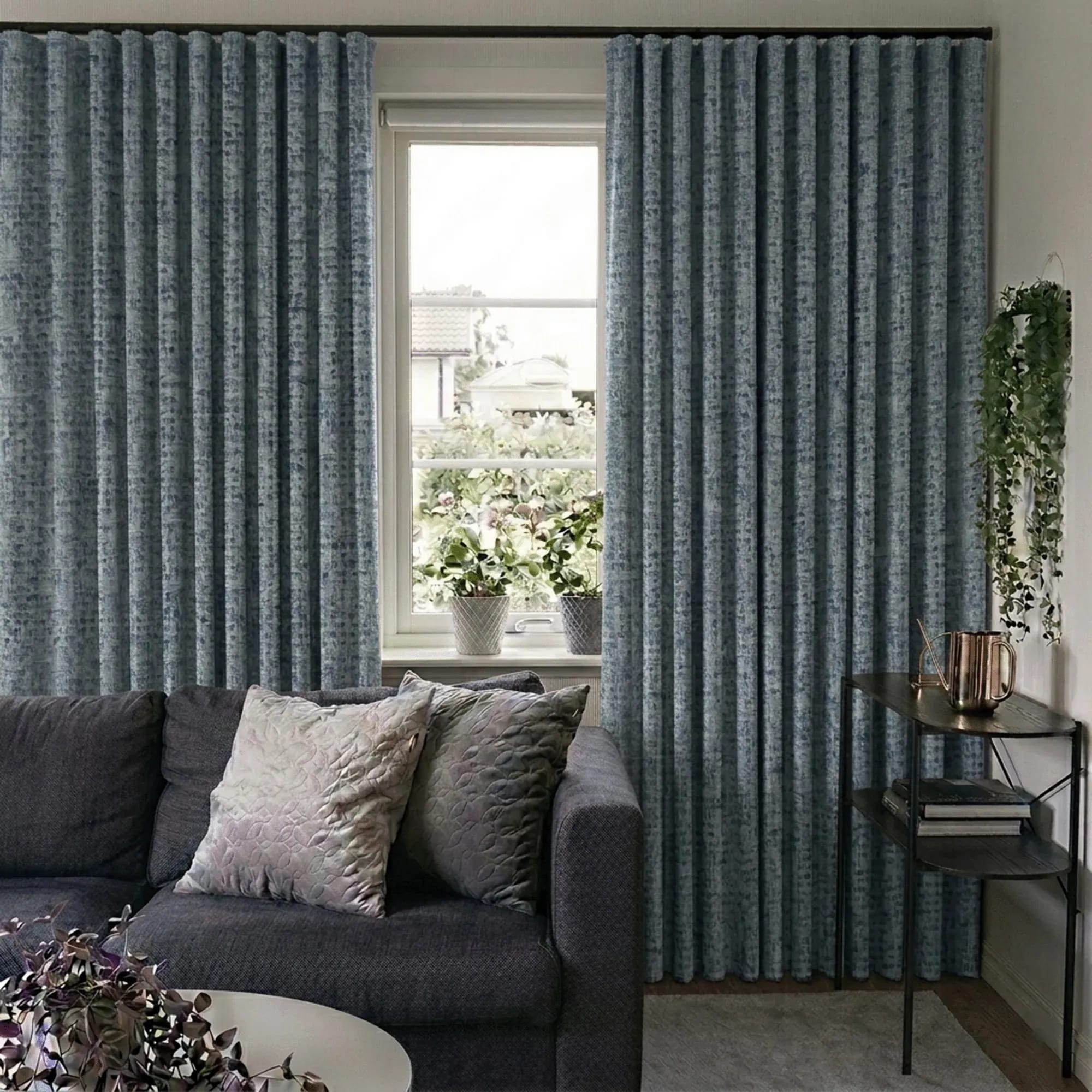 Pinch Pleat Drapery Panels for Motorized Smart Control Operation