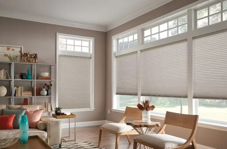 Honeycomb DNN Blinds installed in a home