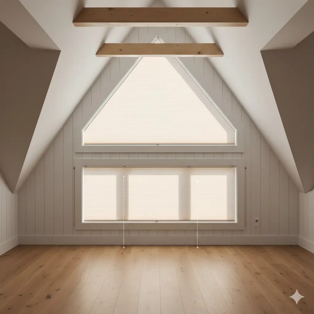 Slanted Blinds installed in a home