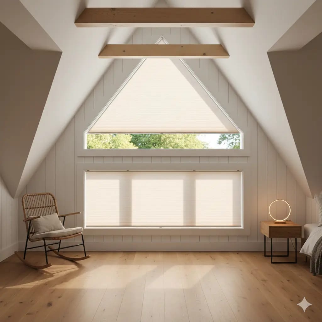Energy Efficient Angled Blinds That Reduce Heat Gain Year Round