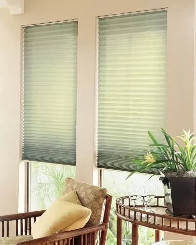 Honeycomb Blinds installed in a home