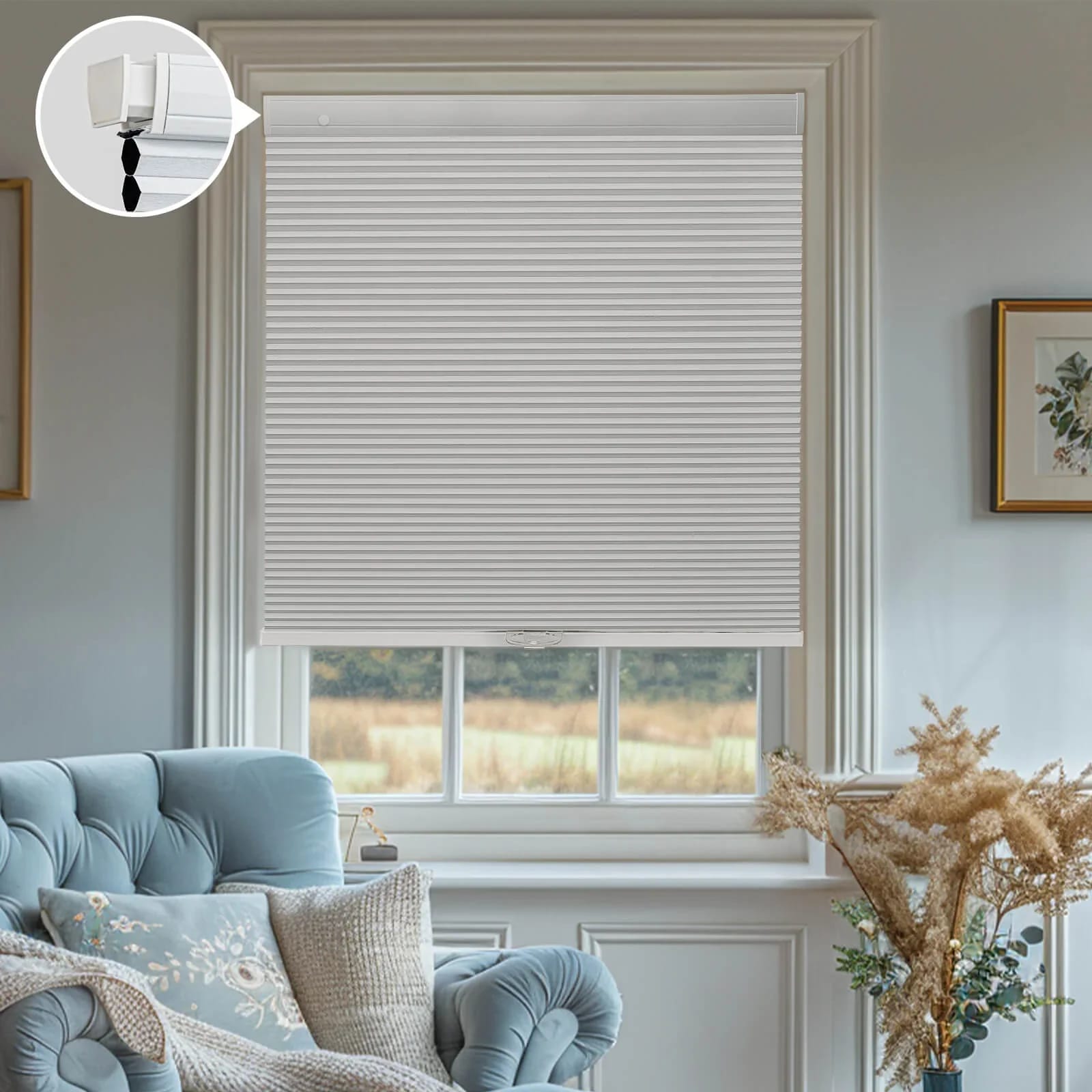 Honeycomb Blinds installed in a home