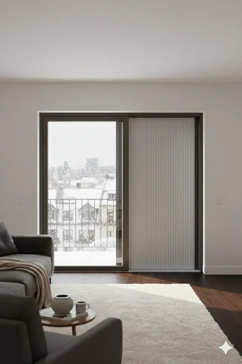 Sliding Window Blinds installed in a home