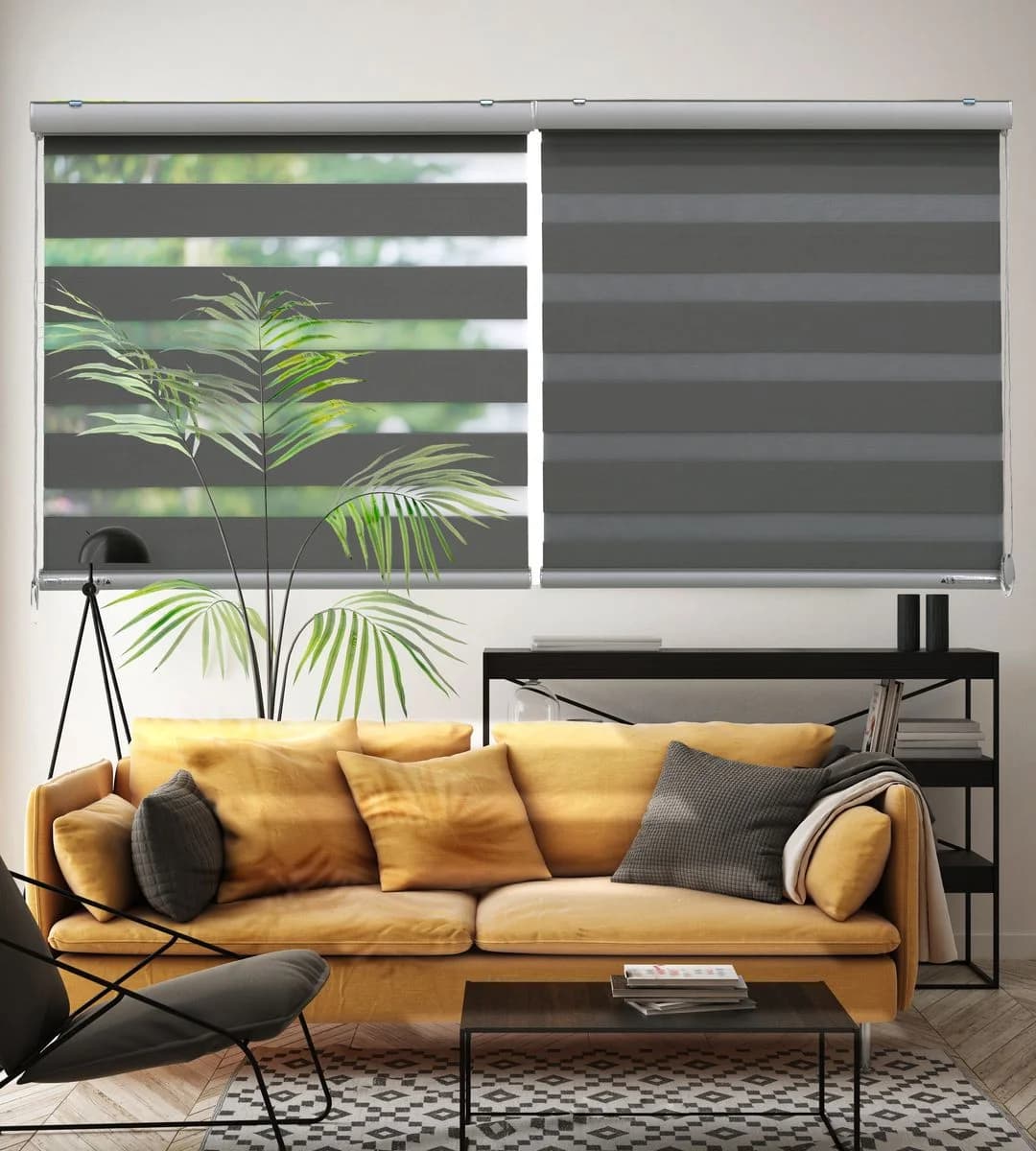 Zebra Blinds installed in a home