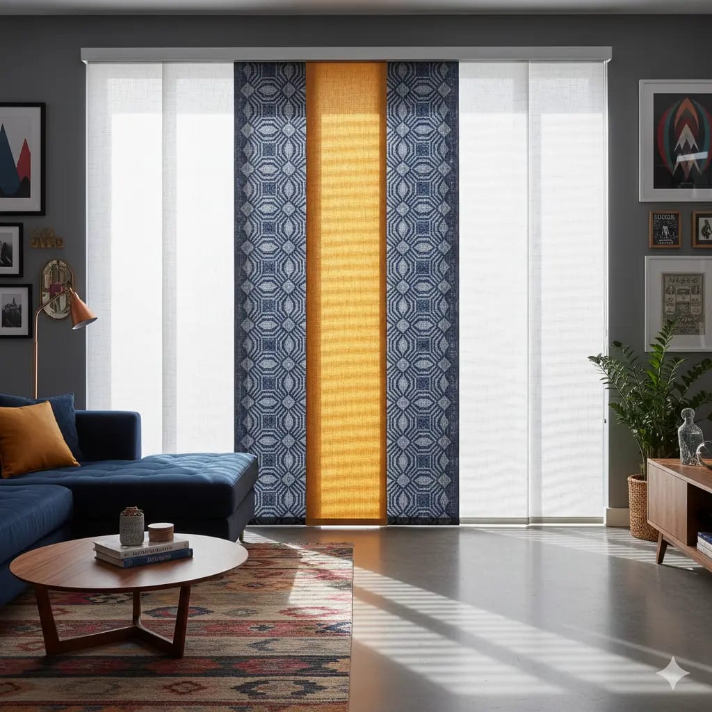 Minimalist Sliding Window Coverings That Double as Room Dividers